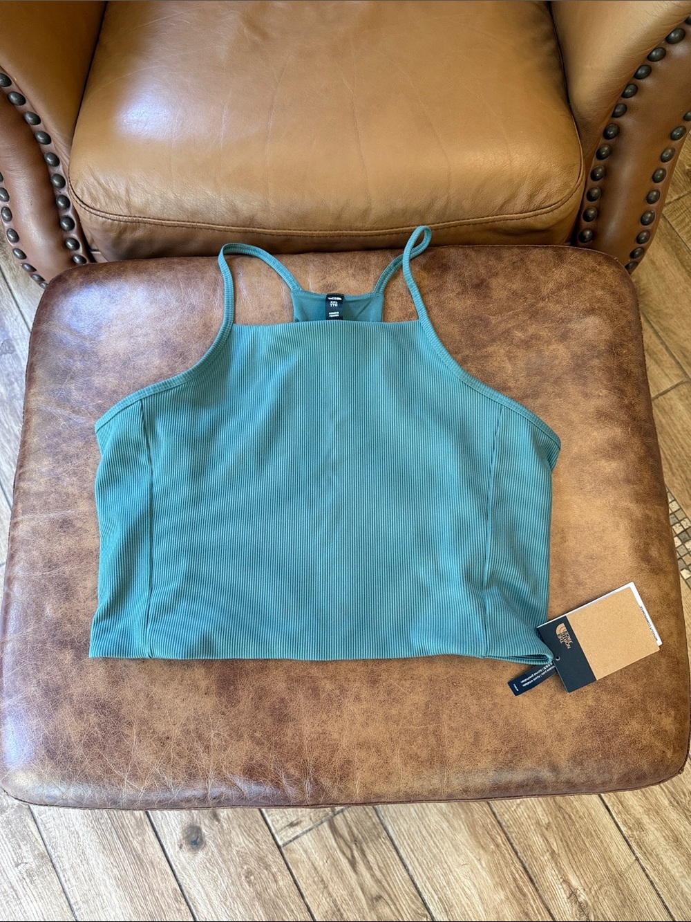 NWT The North Face Women’s Guide Forward Rib Tanklette Sz XXL Dark Sage Green